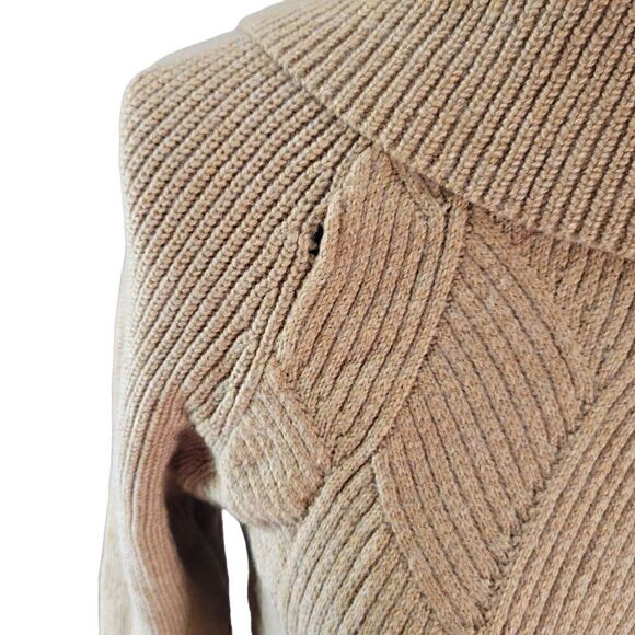NWOT Talbots Tan Knit Sweater Sz MP - Picture 5 of 7